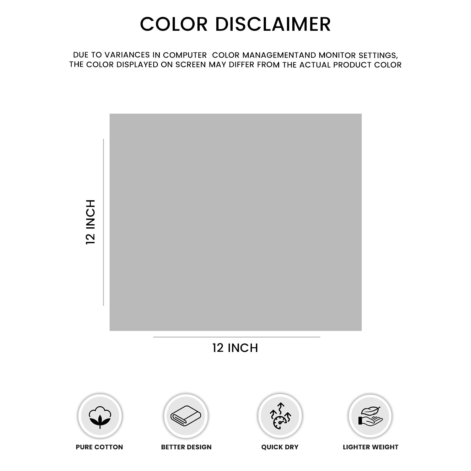 White 100% Ring Spun Cotton Washcloths 12Lx12W – Pack of 24 | Soft, Quick-Dry & Light Weight Towels for Kitchen & Everyday Use