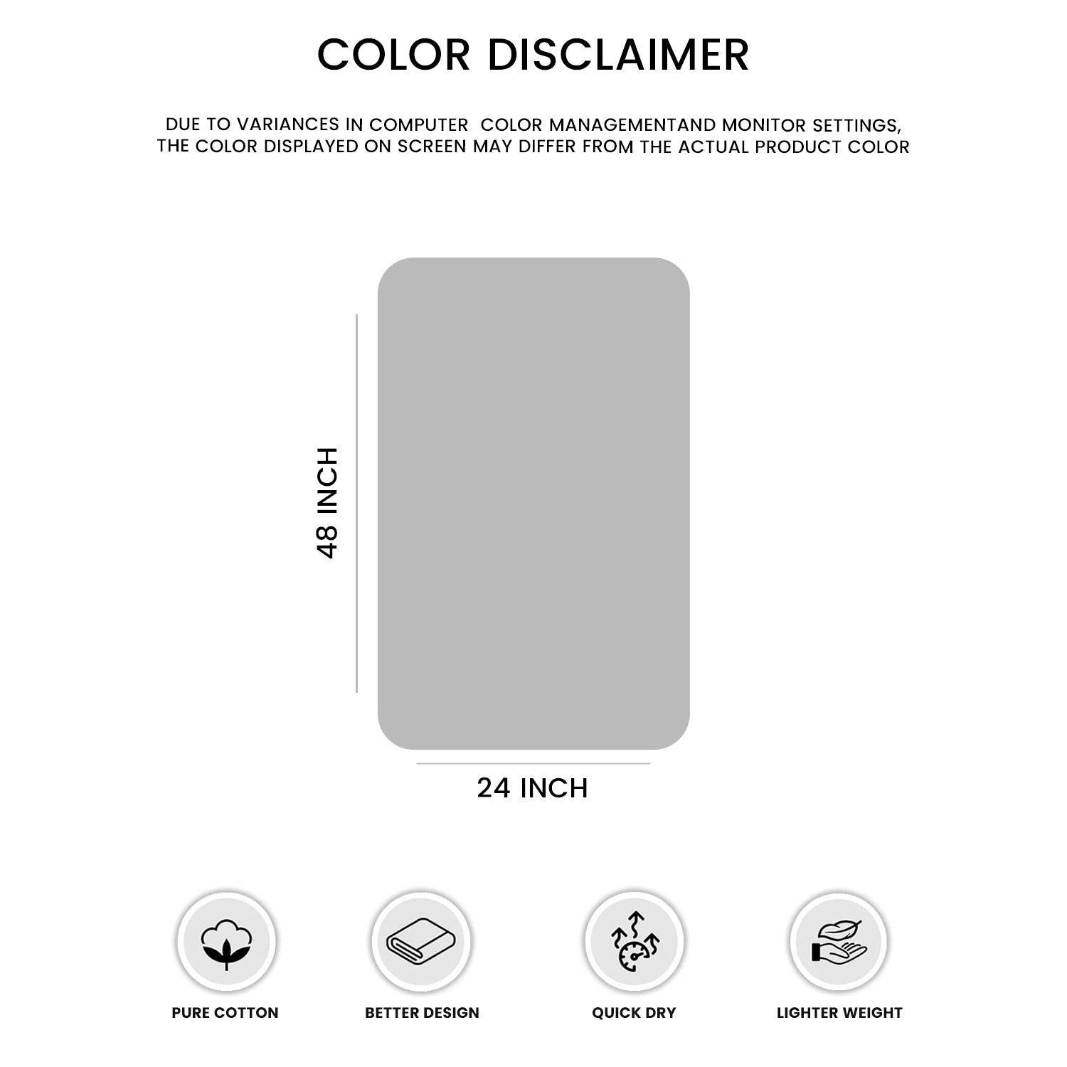 CottonsClout White Medium Bath Towels 24x48 – Pack of 6 | Soft, Thick, Quick-Dry & Highly Absorbent Carded Ring Spun Cotton Towels for Bathroom, Shower, Home & Hotel Use