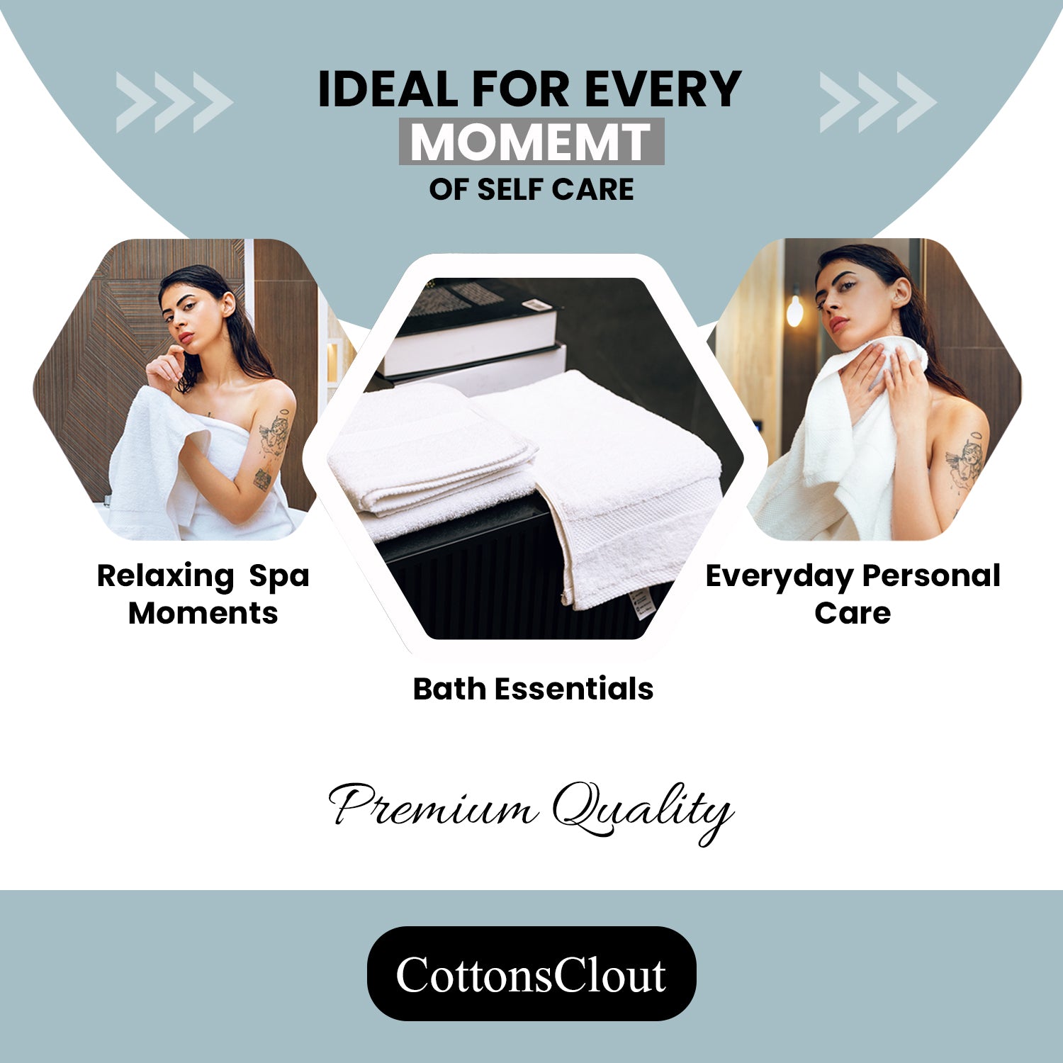 White Hand Towel Pack of 6, 28x16 Inches | 100% Ringspun Cotton | Soft, Thick, Quick-Dry & Highly Absorbent Hand Towels for Bathroom, Kitchen & Home