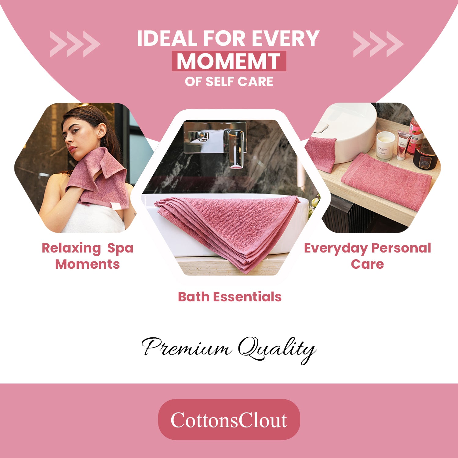 Mauve/Dust Rose 100% Ring Spun Cotton Washcloths 12Lx12W – Pack of 24 | Lightweight, Fast‑Dry, Everyday Utility Cloths for Kitchen & Home