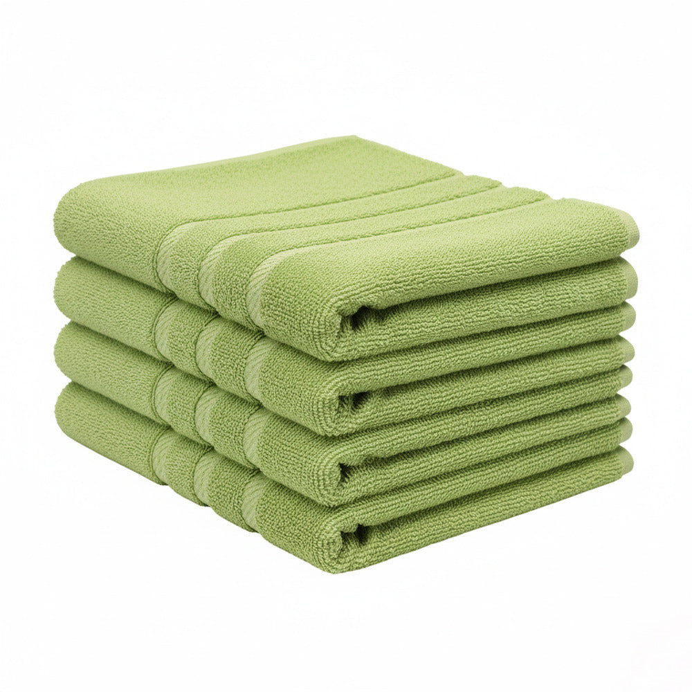 Green Bath Towels 27x54 – Pack of 4 | Soft, & Quick-Dry | Highly Absorbent 100% Ring Spun Cotton Towels for Bathroom, Spa, Home & Hotel Use