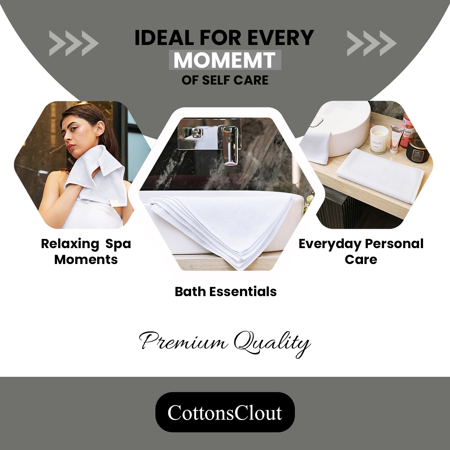 White 100% Ring Spun Cotton Washcloths 12Lx12W – Pack of 24 | Soft, Quick-Dry & Light Weight Towels for Kitchen & Everyday Use