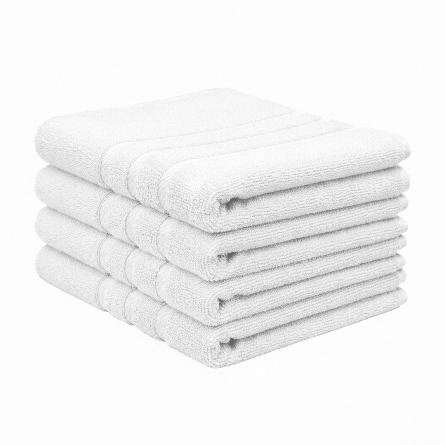 White Bath Towels 27x54 – Pack of 4 | Soft, Quick-Dry & Highly Absorbent | 100% Ring Spun Cotton Towels for Bathroom, Shower, Spa, Home