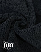 Cottons Clout™ Everyday Essential Black Towel Pack Of 6 - CottonsClout