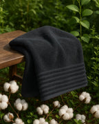 Cottons Clout™ Everyday Essential Black Towel Pack Of 6 - CottonsClout