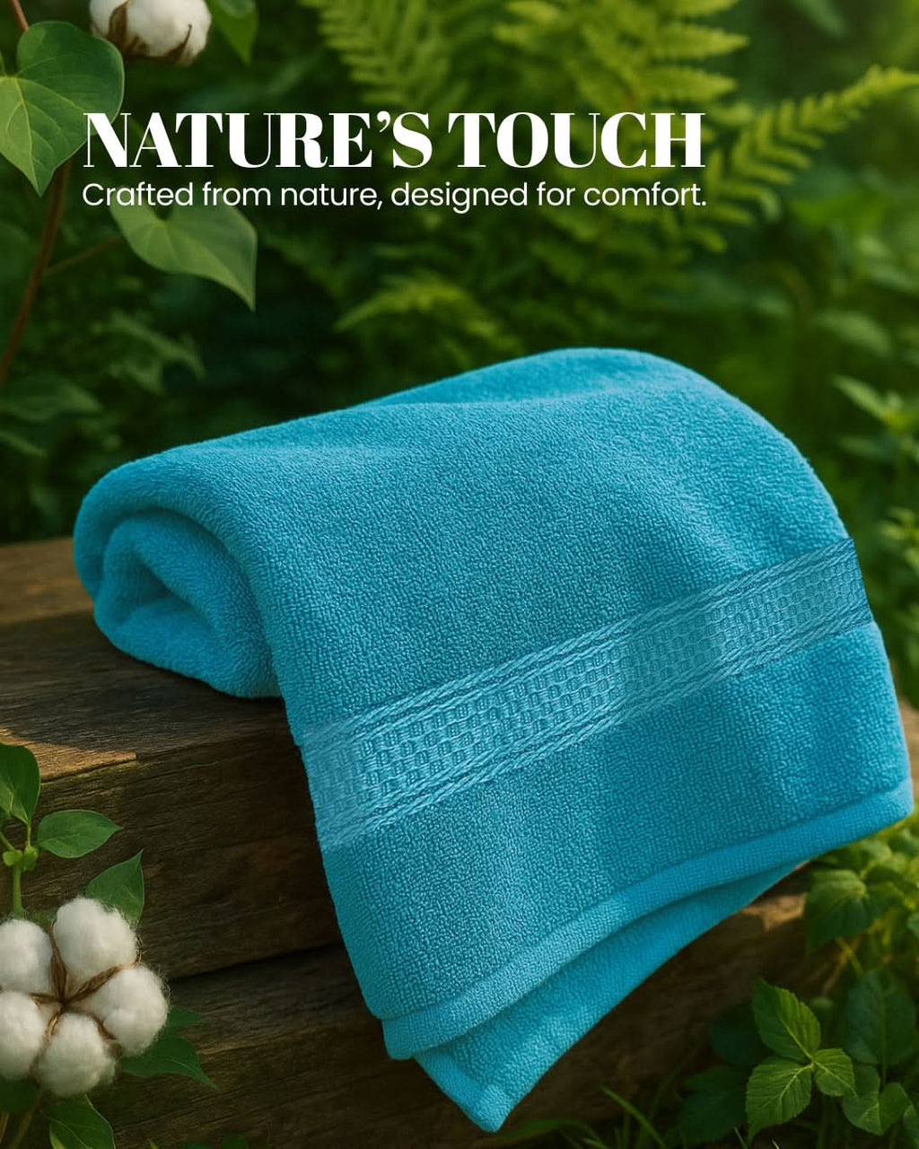 Cottons Clout™ Luxury bluebird Bath Towel - CottonsClout