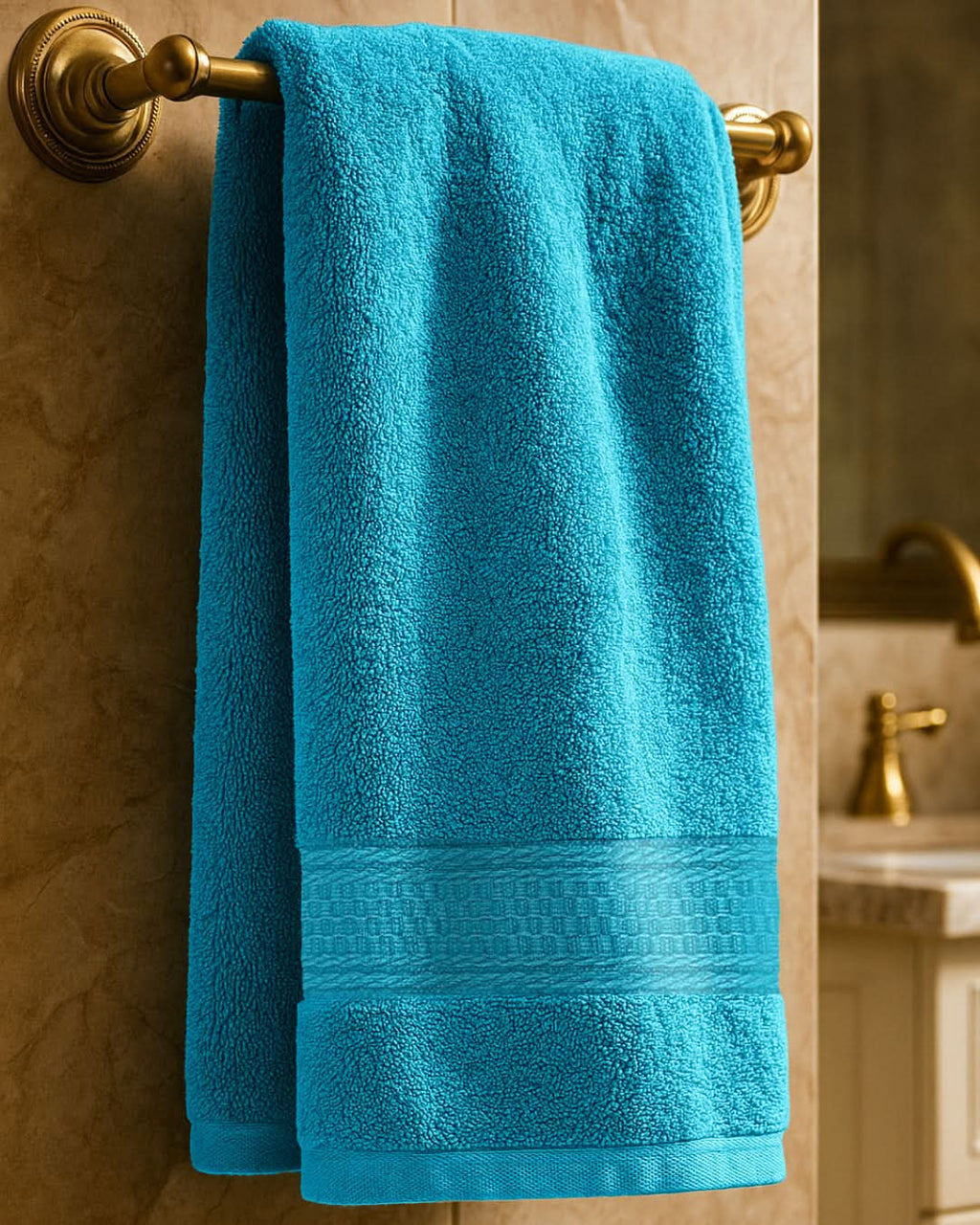 Cottons Clout™ Luxury bluebird Bath Towel - CottonsClout
